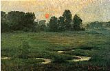 John Ottis Adams An August Sunset painting